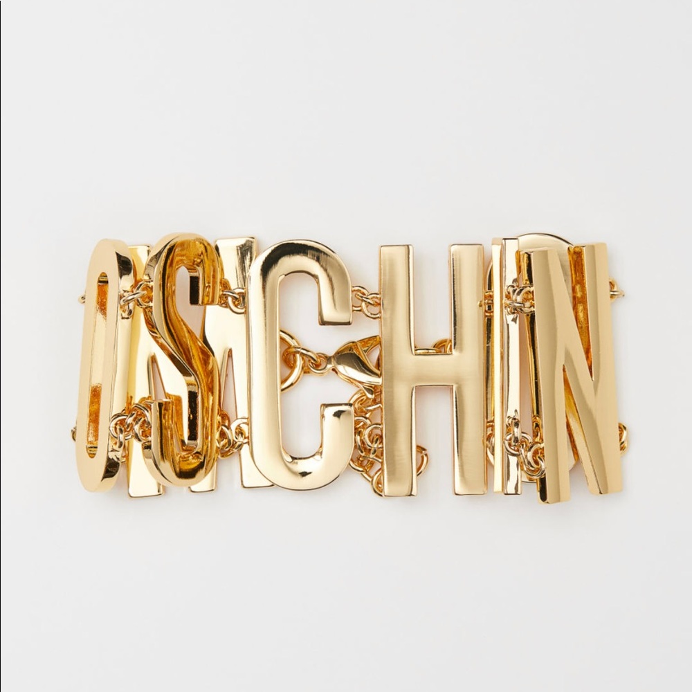 MOSCHINO [TV] H&M. Short, gold-plated Choker